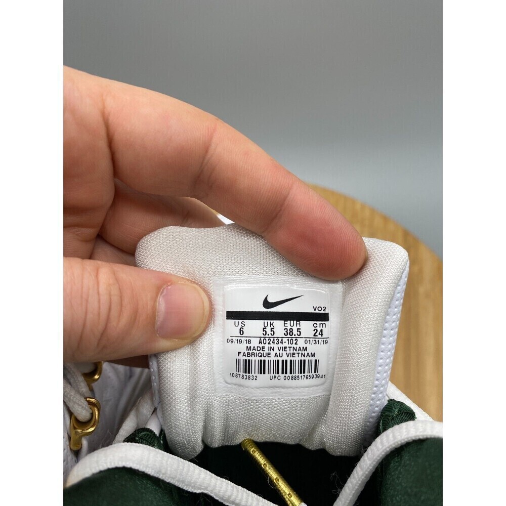 Nike Shoes Mens Size 6 White Green Gold LeBron 3 Sneaker Lace Up Mid AO2434-102 - Picture 10 of 12